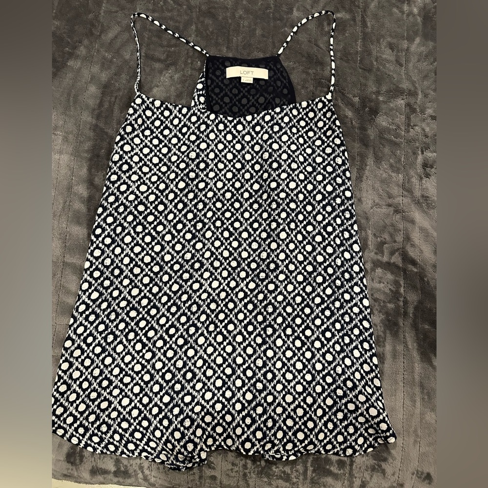 Loft polka dot top size large